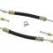 65-74 Power Steering Hose Set - 427 / 454 With Clamp - Set Of 4