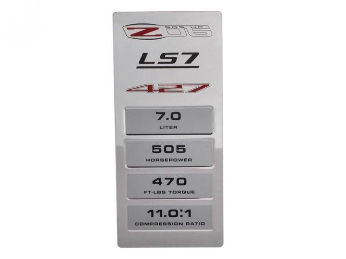 06-13 LS7 / Z06 Engine Data Plate