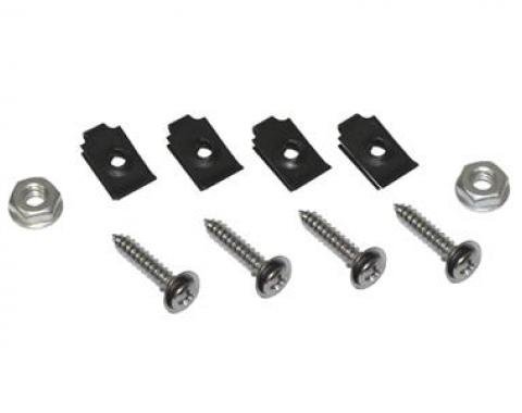 Redline Restomotive® 1970-1972 Chevrolet Corvette Front Side Fender Grille / Louver Mount Screws and Nuts