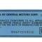 69-74 Door Jamb Blue VIN Data Decal