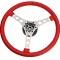 56-62 Steering Wheel - 15" Leather Wrapped Includes Hub