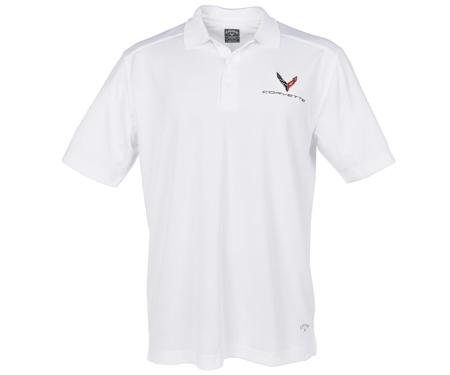 Polo Shirt C8 Corvette Men’s Callaway White