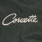 Jacket Womens Black Furry Fleece With Corvette Script