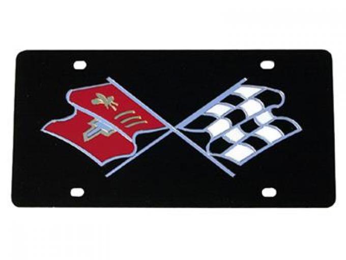 License Plate - Laser C1 / C2 And C3 Crossflag Logo