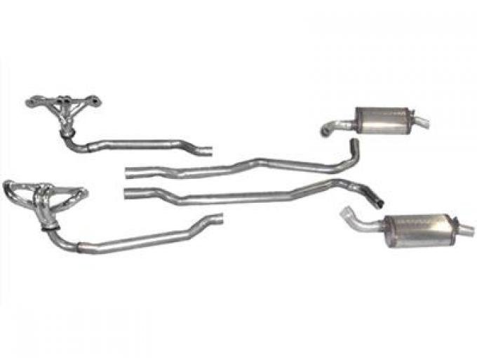 1968-1972 400 Automatic Exhaust System with Headers and Magnaflow Mufflers