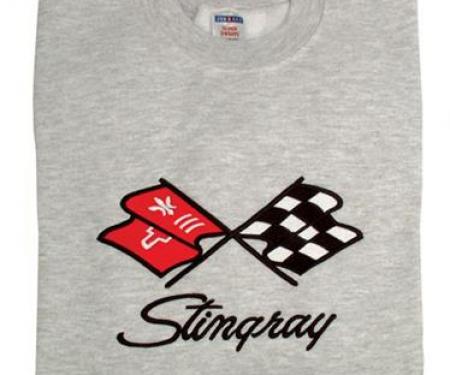 Sweatshirt With Stingray Emblem Gray