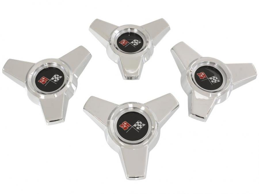 65 Hubcap Spinner With Retainer And Screws Corvette Depot