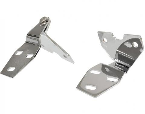 58-62 Hood Hinge - Chrome - Pair