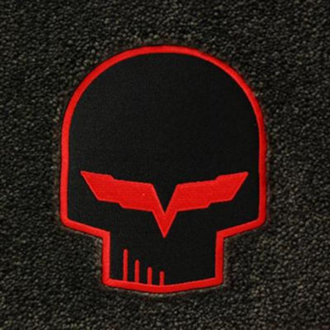 2005-2013 Cargo Mat - Ebony C6 Convertible With Red Jake Logo - Lloyd Design