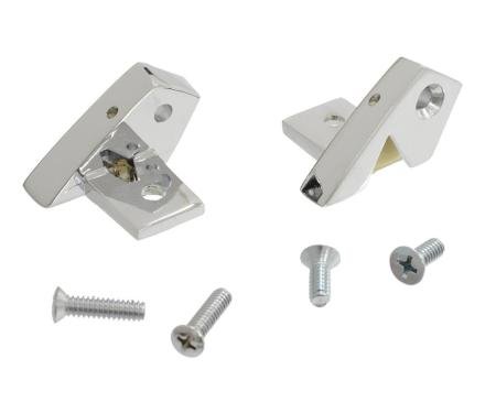 68-76 T-top Rear Locator On Top - Chrome With Nylon Insert