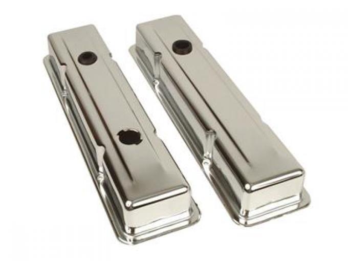 68-86 350 Chrome Steel Replacement Valve Covers