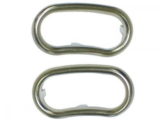 58-61 Door Opening Trim Bezels on Door Panel - Pair