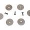 69-79 Hood Insulation / Blanket Upper Pins With Retainers (Set of 3)
