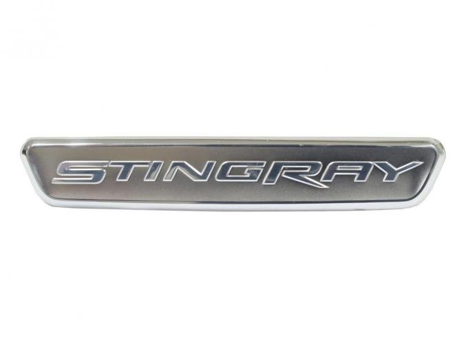 14-19 Interior Dash Trim Plaque / Badge On Center Console - Stingray Script