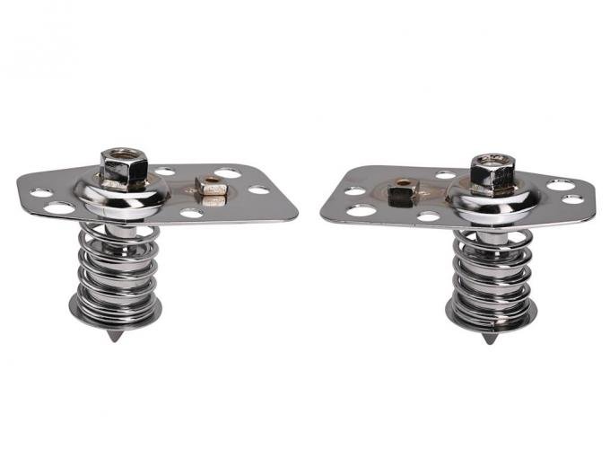 1953-1957 Chrome Male Hood Locks / Latches - On Hood