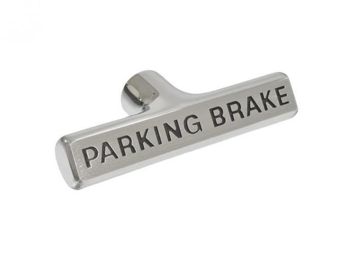 58-62 Parking / Emergency Brake Handle - Black Letters