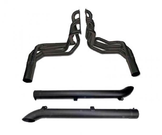 63-82 Side Mount Exhaust Set 327 / 350 Black By Dougs Headers