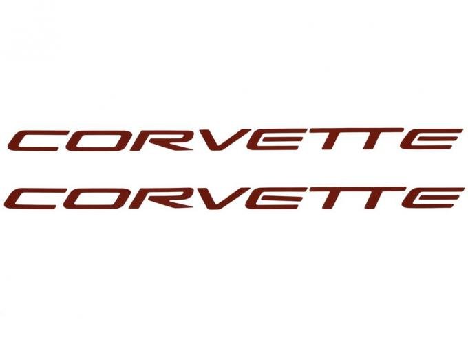 9704 Fuel Rail Cover Decals Corvette Letters / Emblem Does Both