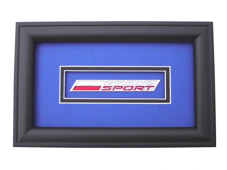 Car Art Shadow Box With C7 Grand Sport Emblem | Corvette Depot