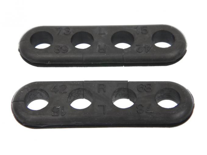 Redline Restomotive® 1956-1982 Chevrolet Corvette Set of 2 Oval Ignition / Spark Plug Wire Grommets