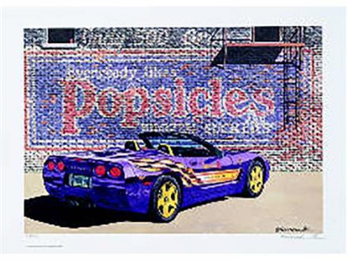 The Popsicle 98 Pace Car 10 1/2" X 16" Lithograph Forrester Print