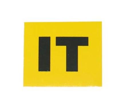 67-68 Valve Cover Engine Code Decal "IT" L88 430HP HD with M22 4 Speed