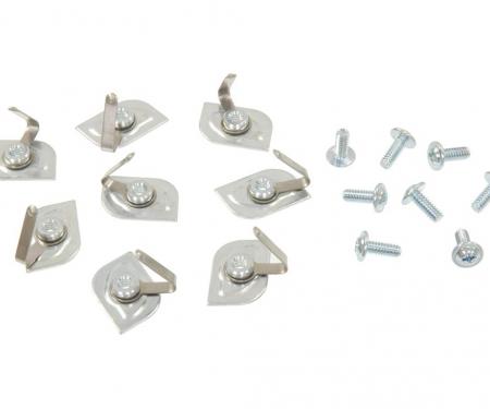 53-62 Deck Lid Moulding Clip - 8 Clips And 8 Screws