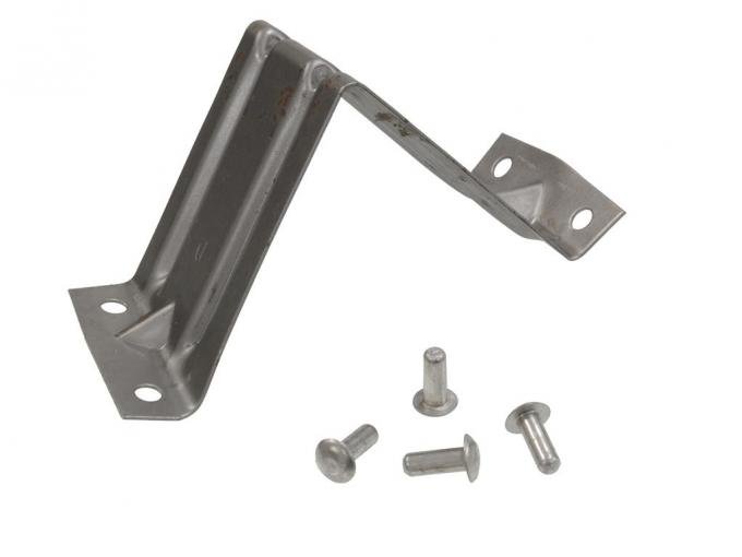 56-62 Window Glass Stop Bracket - Right Lower In Door With Rivets