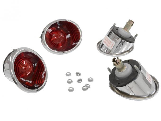 63-67 Tail Light Assembly - Except Back-ups - 4 Pieces