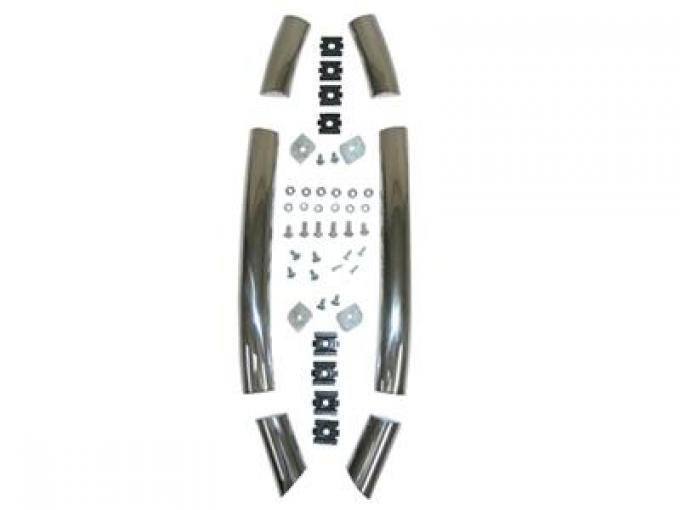 56-62 Glove Box Mouldings Set with Clips