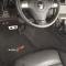 2007-2013 Velourtex Floor Mat - Ebony With C6 Flag - 2007 Late - 2013 Early