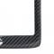Carbon Fiber Rear License Plate Frame With Stingray Script And Logo