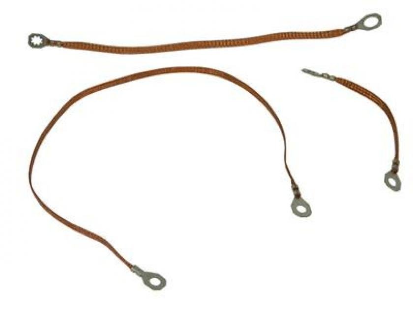 8182 Ground Straps Without Power Antenna Set of 3 Corvette Depot