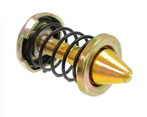 59-62 Hood Lock / Latch - Male Pop Up Assembly - Gold - 1959 Late