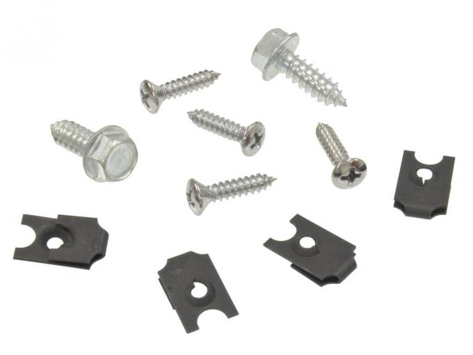 Redline Restomotive® 1963-1967 Chevrolet Corvette Coupe Quarter Trim Panel Screws with U-Nuts