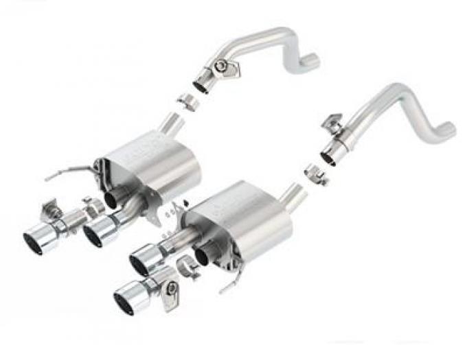 1419 Borla Exhaust Atak Muffler With NPP Round Intercooled Tips 11856