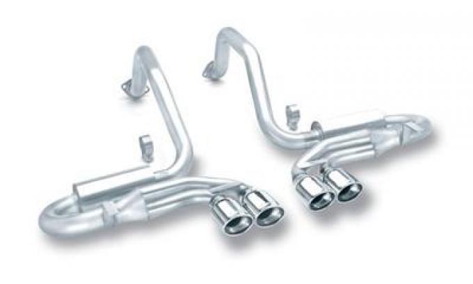 97-04 Borla Stinger Exhaust System - 4 Oval Tips 140039