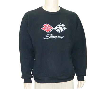Stingray Emblem Black Sweatshirt