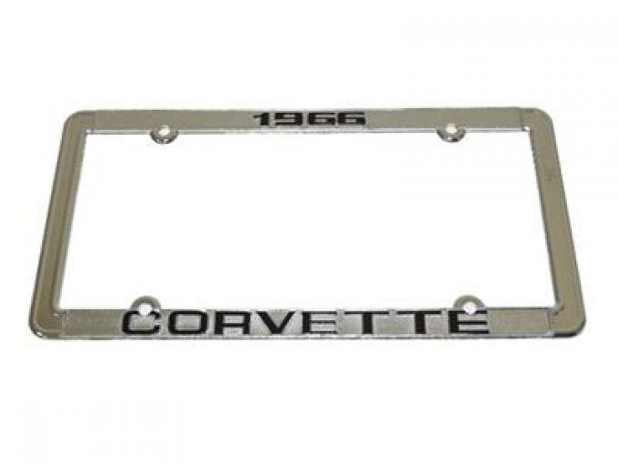 1963-1967 Chrome License Plate Frame/Bezel With Car Year
