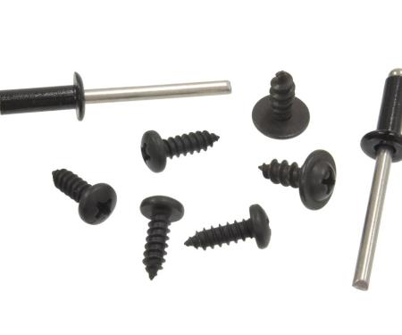 63-67 Hinge Pillar Weatherstrip Fastener - Coupe - 8 Pieces