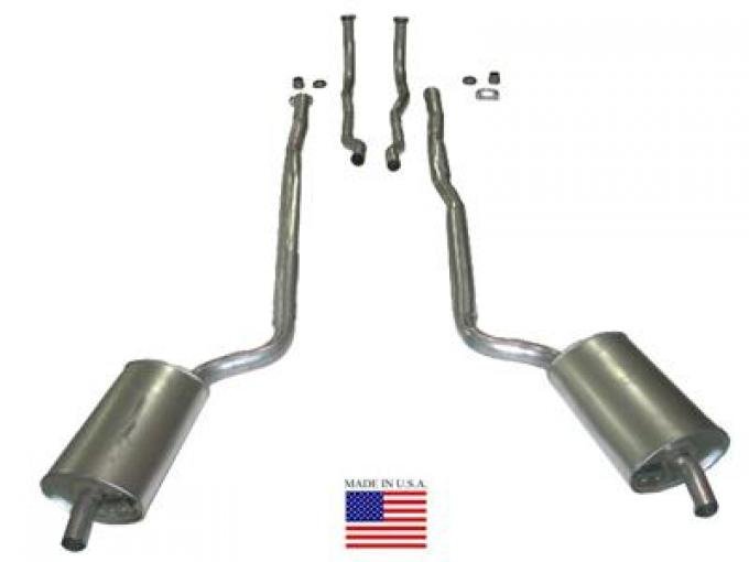 64-67 Exhaust System OEM Style Welded Mufflers 2"