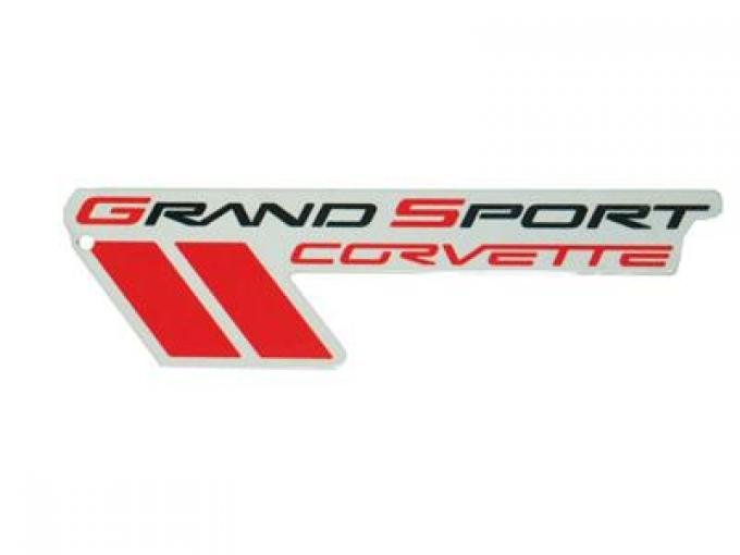 Magnet - Corvette C6 Grand Sport Logo - 7" X 2" - Photo Steel