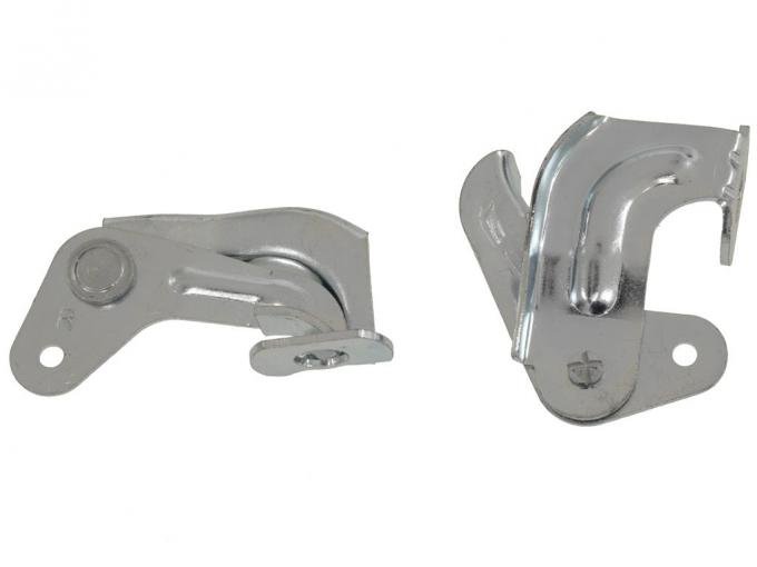 56-62 Door Handle Push Button Levers - Pair