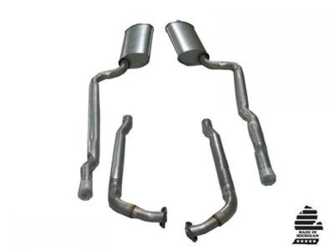 64-67 Exhaust System - 327 With 2" To 2 1/2" Off Road / N11 Muffler - Automatic