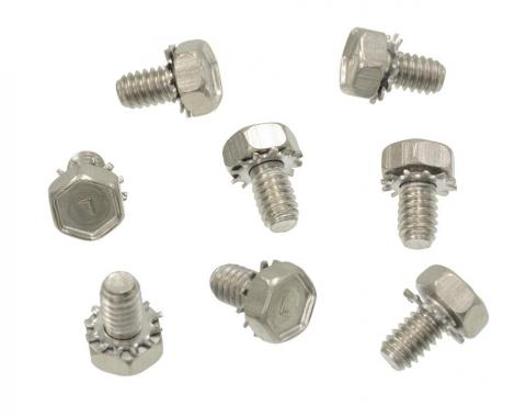 Redline Restomotive® 1965-1966 Chevrolet Corvette 8 Piece Spark Plug Barrel Heat Shield Bolt Set