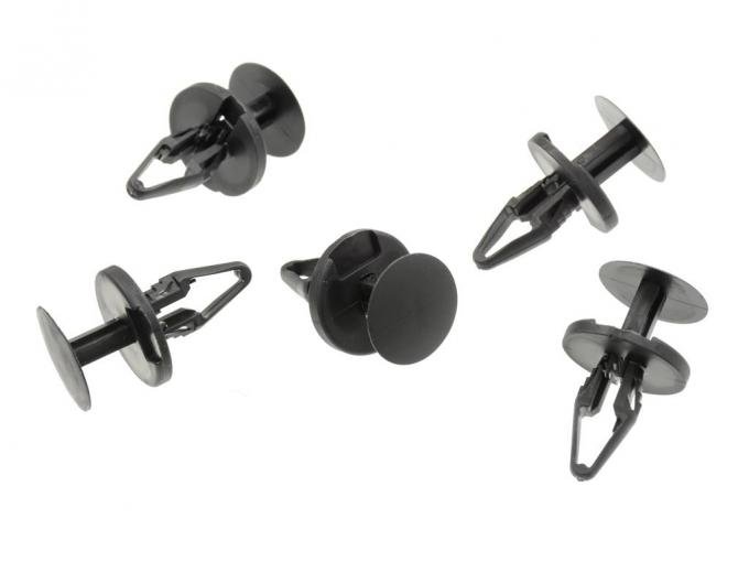 05-13 Push-In Type Fasteners / Retainers - Black For 6MM Hole - Set of 5