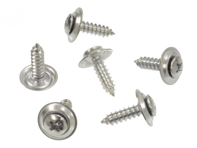 63-67 Radio Side Panel Screws - Replacement - 6 Pieces