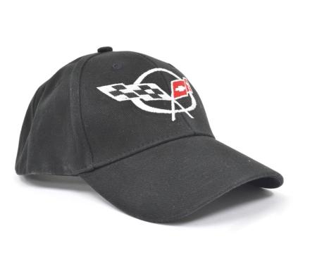 C5 Logo Black Cloth Hat - Velcro Closure