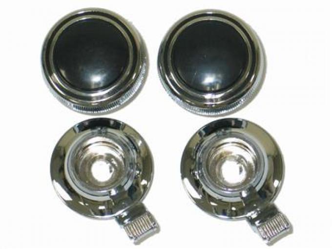 69-71 Radio Knob And Tone Knob - Stereo - Set Of 4