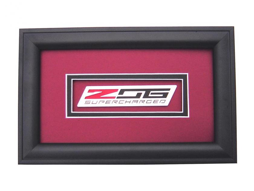 Car Art Shadow Box With C7 Z06 Emblem | Corvette Depot